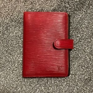 Louis Vuitton Authentic PM Agenda with 5 LV inserts & address book+ Golden Pen!